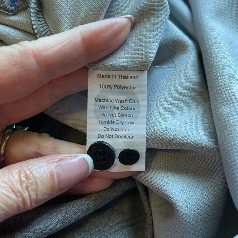 Twillory Polo Shirt Mens Gray Performance Athletic Long Sleeve Stretch Sz XL - Picture 9 of 11